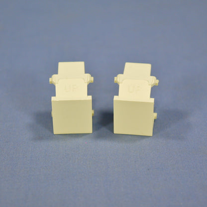 Leviton 40859-BA Almond Quickport Blank Filler Inserts Dust Protection 2-Pack