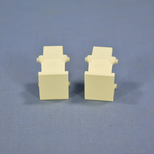 Leviton 40859-BA Almond Quickport Blank Filler Inserts Dust Protection 2-Pack