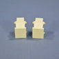 Leviton 40859-BA Almond Quickport Blank Filler Inserts Dust Protection 2-Pack