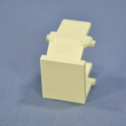 Leviton 40859-BA Almond Quickport Blank Filler Inserts Dust Protection 2-Pack