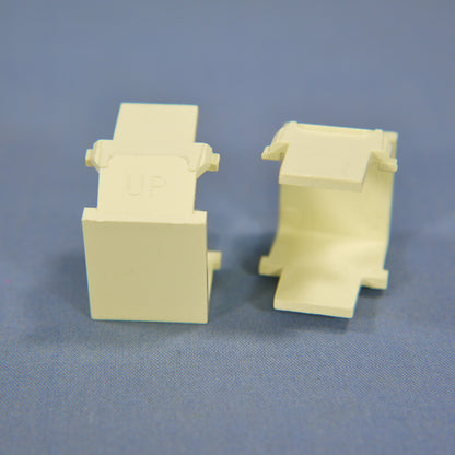 Leviton 40859-BA Almond Quickport Blank Filler Inserts Dust Protection 2-Pack