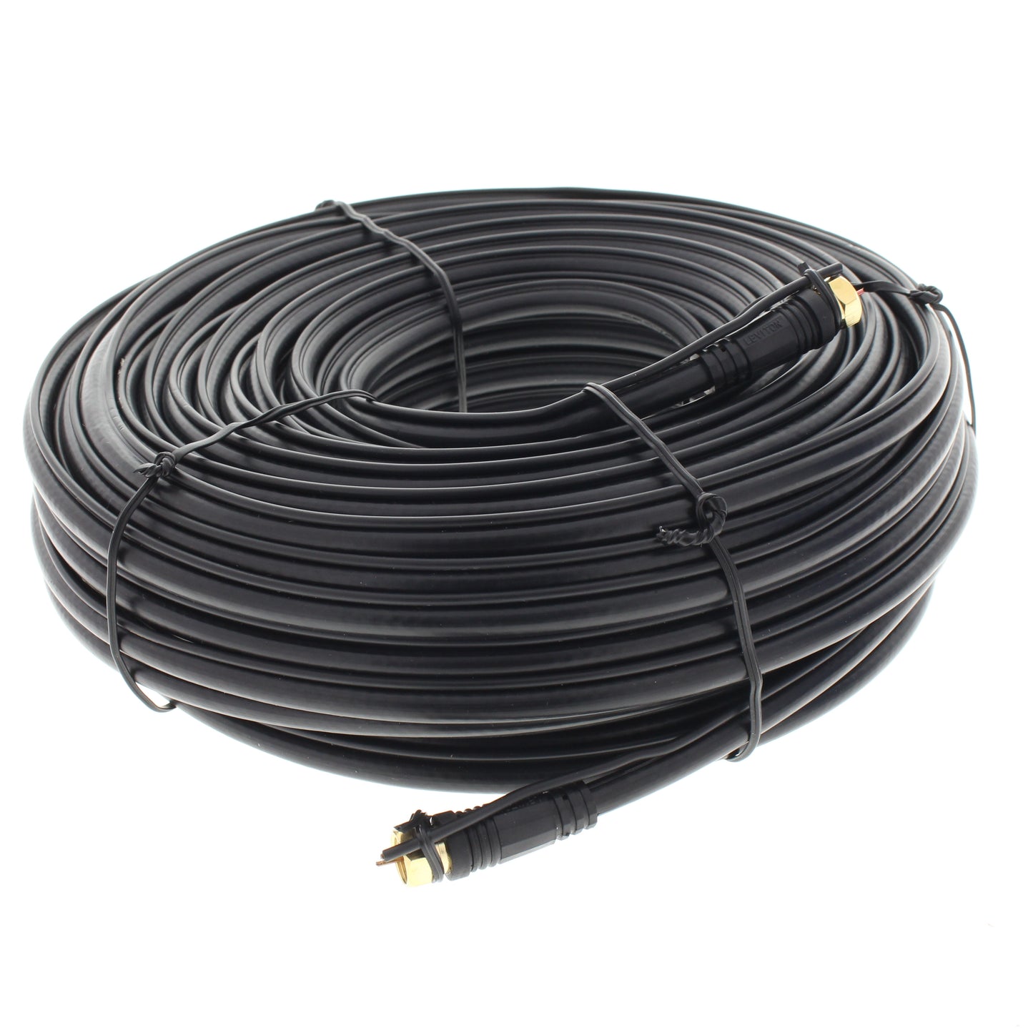 Leviton 40872-CE Black Coaxial RG6 Grounded Digital Coaxial Audio Cable 100'