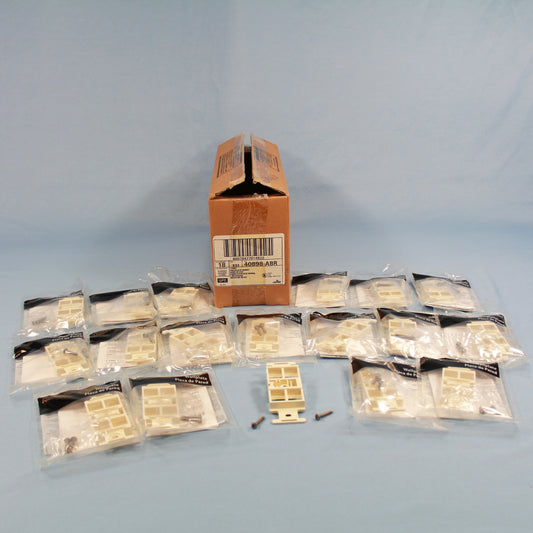 Leviton 40898-ABR Almond 1-Gang 4-Port Quickport Wallplate Cover Faceplate 18pcs