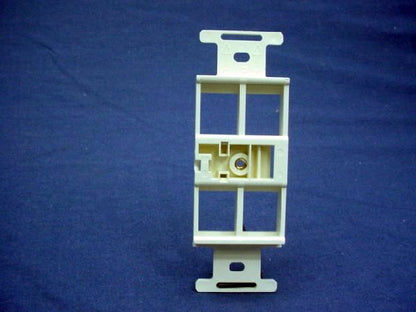 Leviton Quickport Snap-In 4-Port Wallplate Insert Duplex 106 Almond 40898-ABR