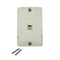Leviton 40914-A Almond Wall Phone Mounting Plate Telephone Jack 4-Wire 1-Gang