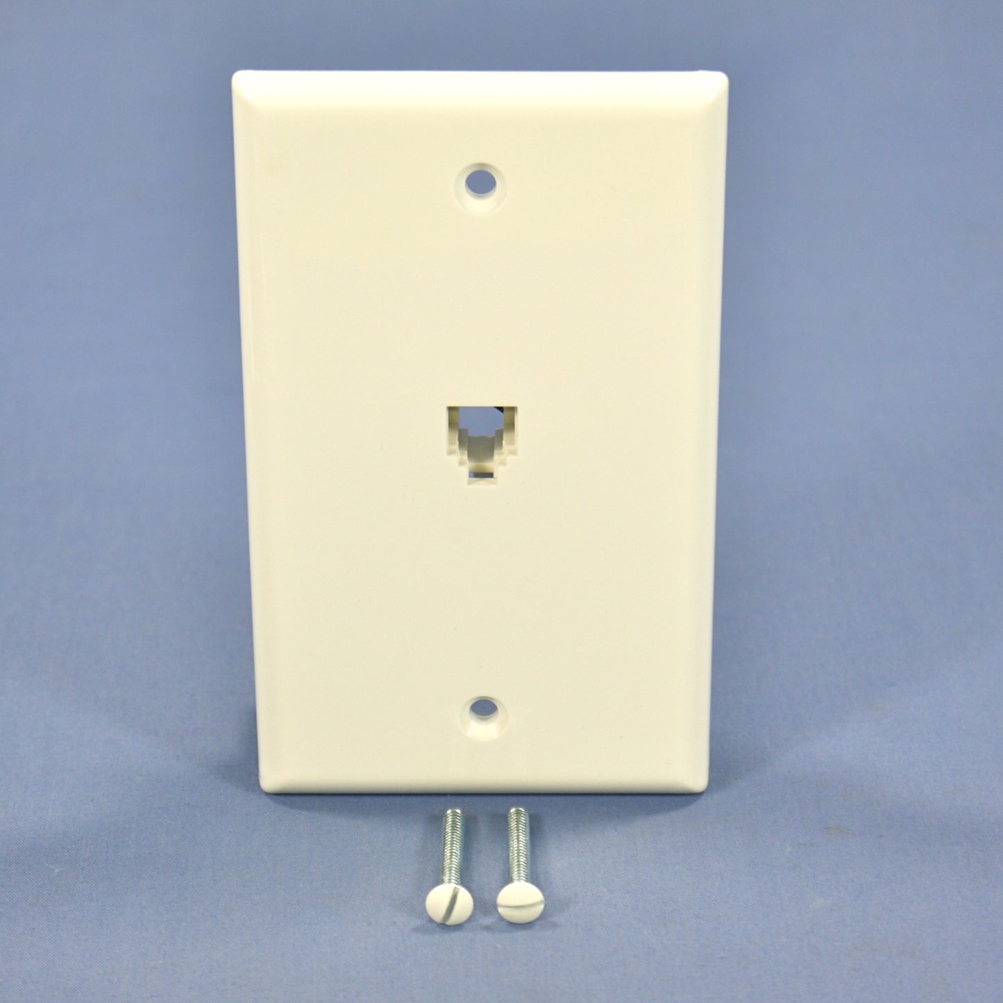 Leviton White Residential 1G Telephone Jack Wallplate 6P4C Type 625B4 40949-W