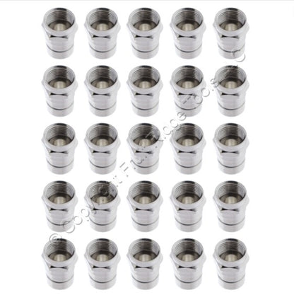 25 Leviton 1-Piece Crimp-On Coaxial Cable End F-Connectors RG6 75 Ohm 40985-1P6