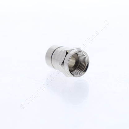 25 Leviton 1-Piece Crimp-On Coaxial Cable End F-Connectors RG6 75 Ohm 40985-1P6