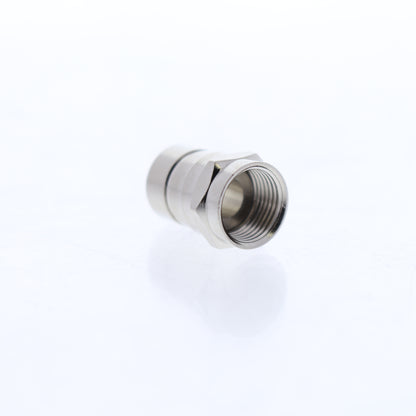 Leviton 1-Piece Crimp-On Coaxial Cable End F-Connectors RG6 75 Ohm 40985-1P6