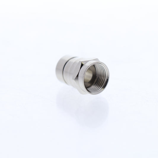 Leviton 1-Piece Crimp-On Coaxial Cable End F-Connectors RG6 75 Ohm 40985-1P6