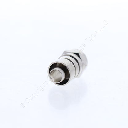 25 Leviton 1-Piece Crimp-On Coaxial Cable End F-Connectors RG6 75 Ohm 40985-1P6