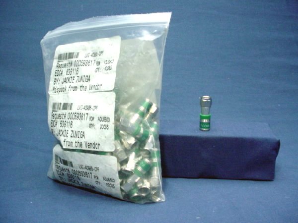 Leviton 40985-CPF Green Universal Compression F-Type Connectors Coax Cable 100pk