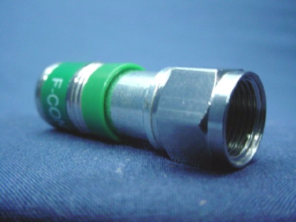 Leviton 40985-CPF Green Universal Compression F-Type Connectors Coax Cable 100pk