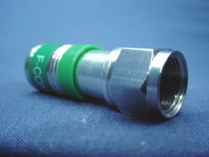 Leviton 40985-CPF Green Universal Compression F-Type Connectors Coax Cable 100pk