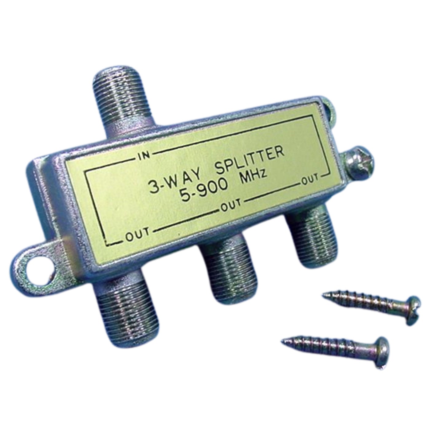 Leviton 40987-3 Gold 900 MHz 3-Way Coaxial F-Type Video Distribution Splitter
