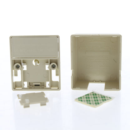 Leviton 41014-IQ Ivory Type 625A3 Quick Jack 6-Position 4-Conduct Surface Mount