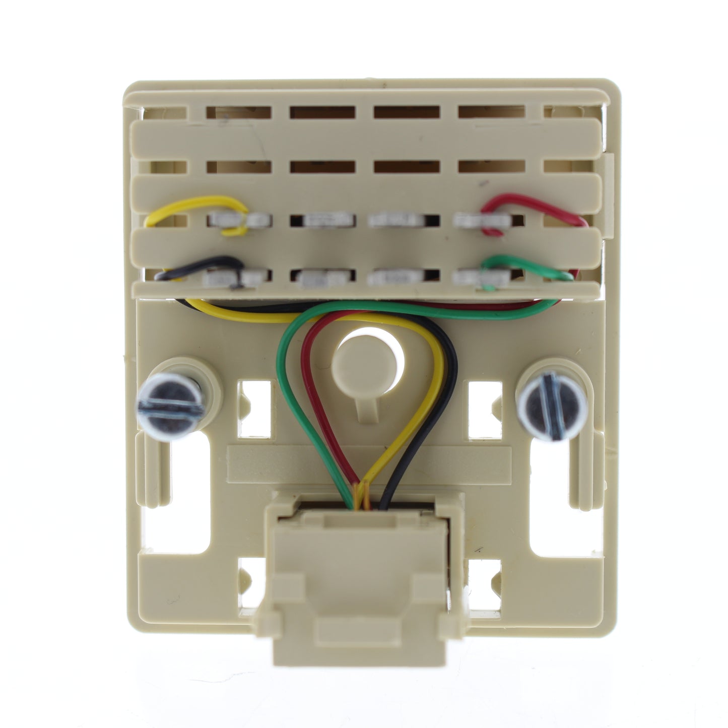 Leviton 41014-IQ Ivory Type 625A3 Quick Jack 6-Position 4-Conduct Surface Mount