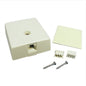 Leviton 41036-IDA Ivory Type 103 Surface Mount 6Wire Modular Phone Jack 110-Type