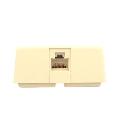 Leviton 41038-IDA Ivory Surface Mount Modular Phone Jack Type 103 & 110 8-Wire
