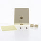 Leviton Ivory Surface Mount Type 103 Modular Phone Jack Cat 3 Data 41038-IDD