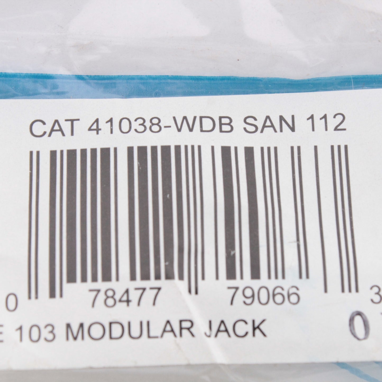 Leviton White Surface Mount Modular Phone Jack Type 103/110 8Wire Cat3 41038-WDB