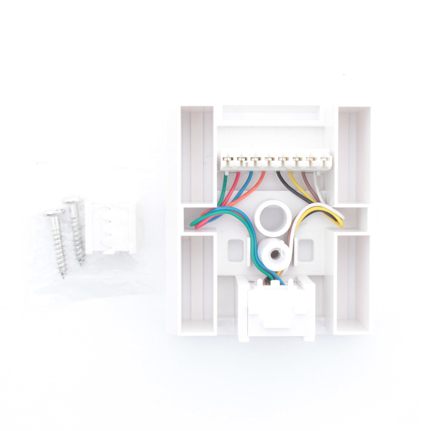 Leviton White Surface Mount Modular Phone Jack Type 103/110 8Wire Cat3 41038-WDB