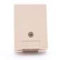 Leviton 41046-IDA Ivory Duplex Surface Mount Modular Phone Jack 6-Wire 110-Type