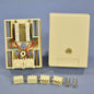 Leviton Ivory Duplex Surface Modular Phone Jack 8-Wire 110-Type Bulk 41048-IDA