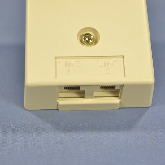 Leviton Ivory Duplex Surface Modular Phone Jack 8-Wire 110-Type Bulk 41048-IDA