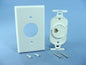 Leviton White Wall Plate 110-Type Telephone 8-Wire T568B Cat 3 WECO 41058-WDA