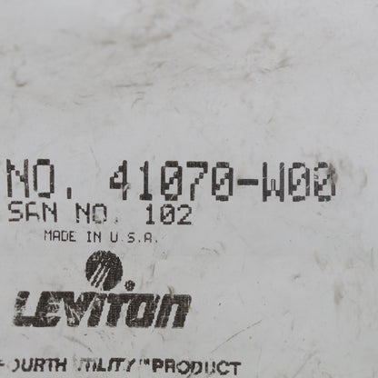 Leviton 41070-W White MOS 2-Port Token Ring Insert Not Compatible with Quickport