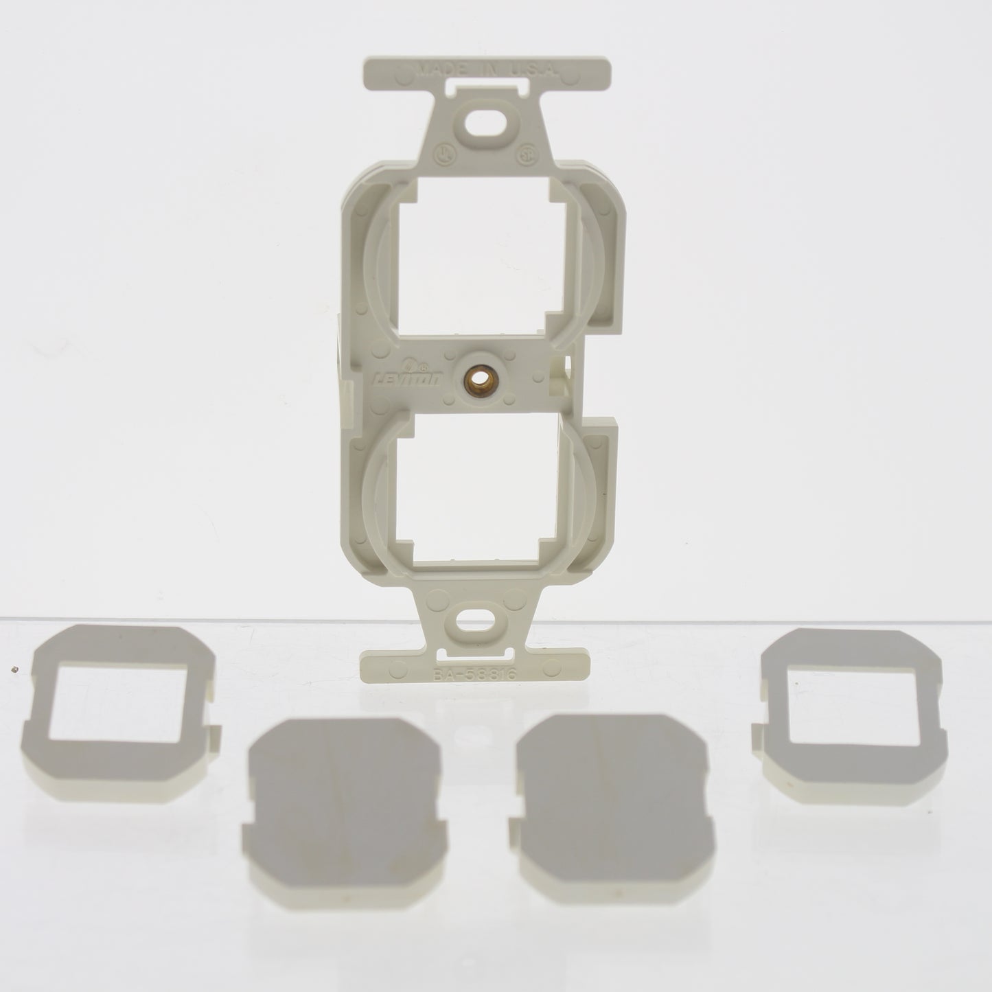 Leviton 41070-W White MOS 2-Port Token Ring Insert Not Compatible with Quickport