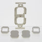 Leviton 41070-W White MOS 2-Port Token Ring Insert Not Compatible with Quickport