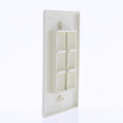Leviton 41080-6AP Almond 1-Gang 6-Port Unbreakable Nylon Wallplate Cover 50pcs