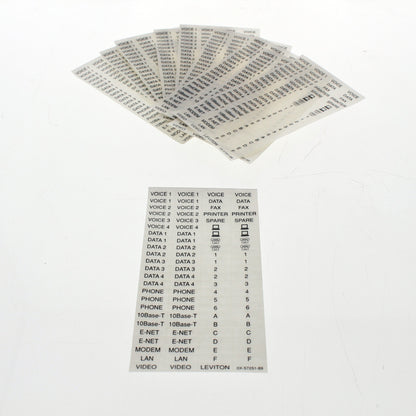 10pk Leviton 41080-LEB San #900 Data Code 9E29F0 Labels Set for Data Phone Voice