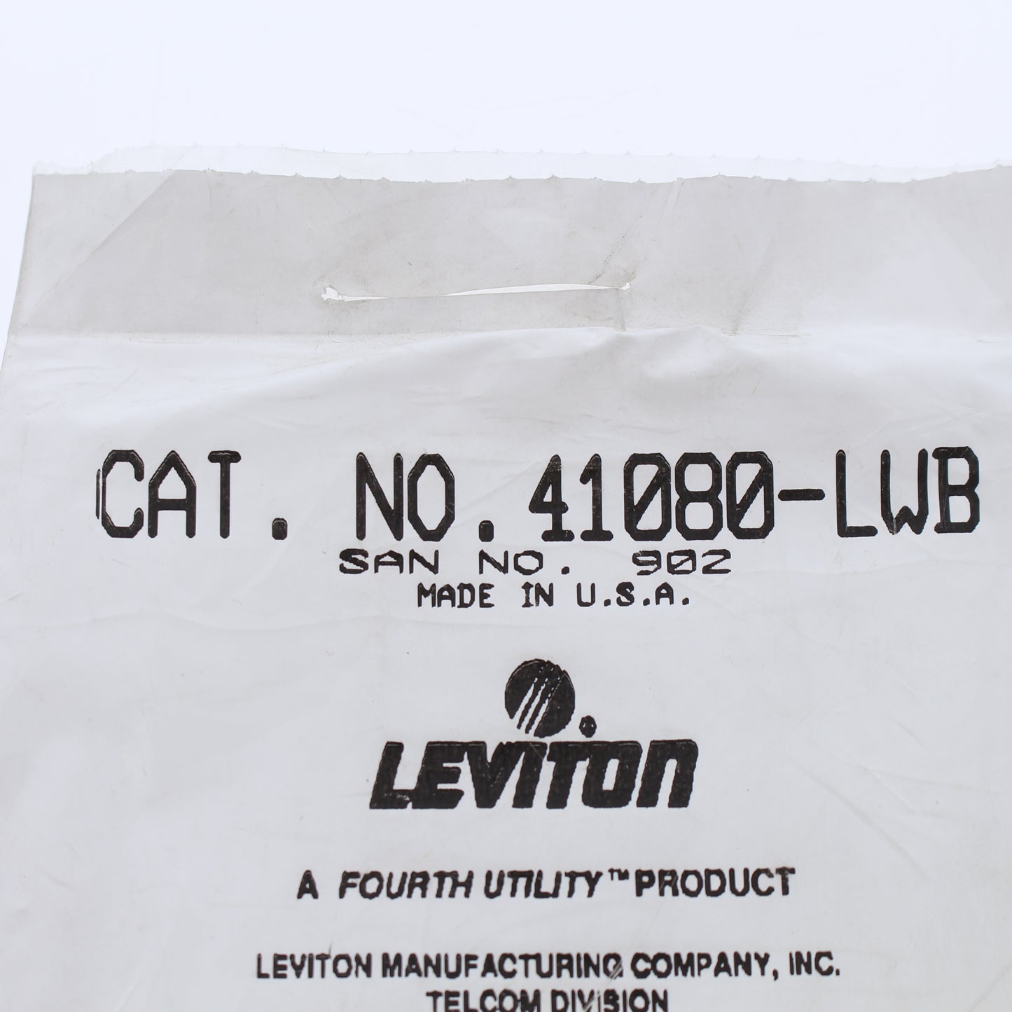 Leviton 41080-LWB White Pre-Printed Quickport Port-Designation Labels 10-Pack
