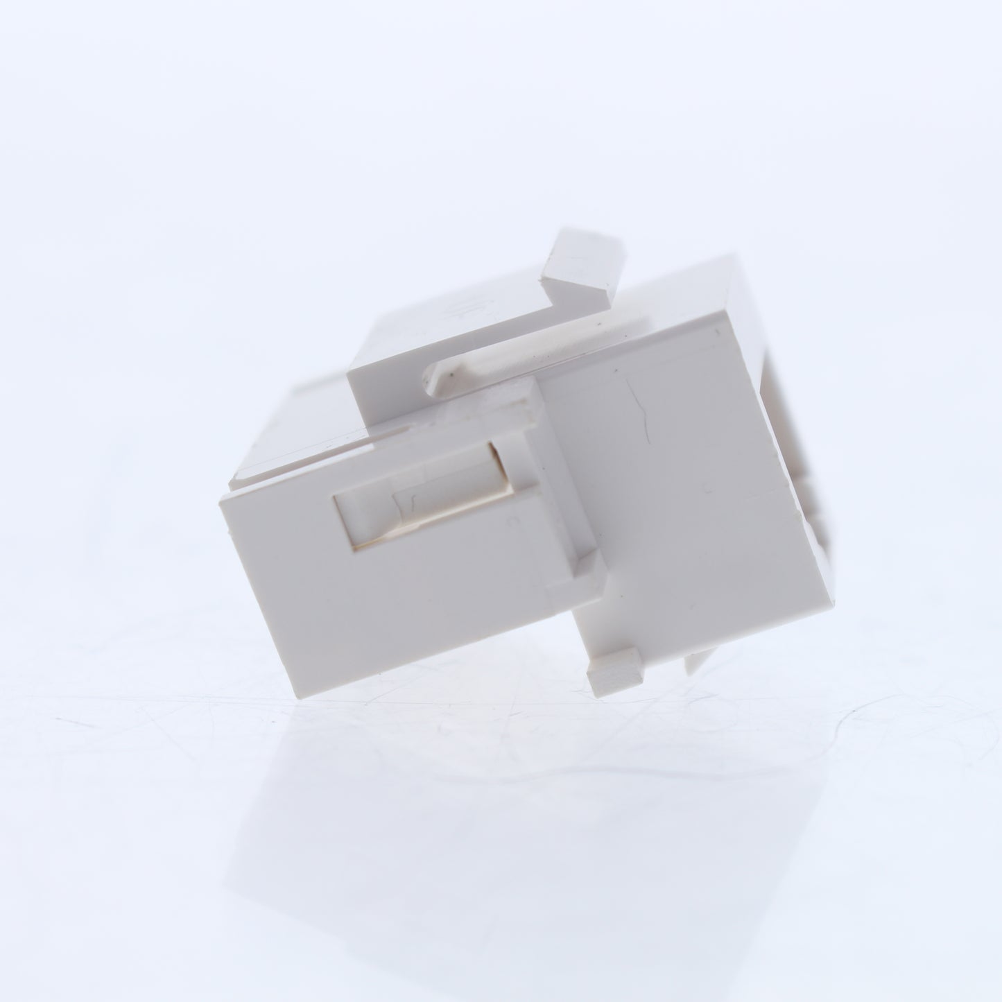 Leviton 41082-RW6 White 6-Wire Quickport Modular Voice Data Jack Cat 5e RJ45