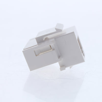 Leviton 41082-RW6 White 6-Wire Quickport Modular Voice Data Jack Cat 5e RJ45