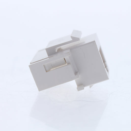 Leviton 41082-RW6 White 6-Wire Quickport Modular Voice Data Jack Cat 5e RJ45