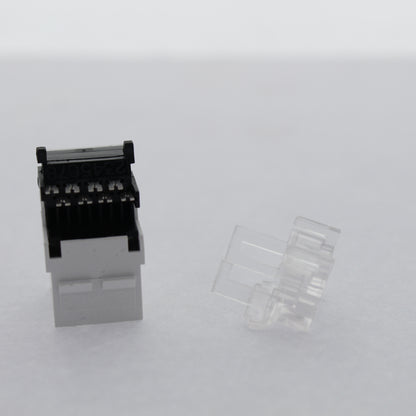 Leviton 41083-RW8 White Quickport 8-Wire Phone Jack RJ45 Telephone