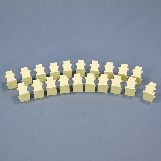20 Leviton Almond Quickport Snap-In Blank Filler Plate Inserts 41084-BAB 41084-A