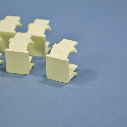 20 Leviton Almond Quickport Snap-In Blank Filler Plate Inserts 41084-BAB 41084-A