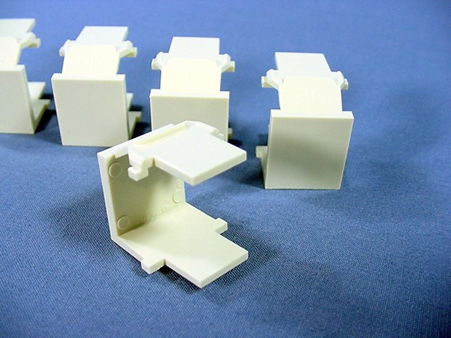 6 Leviton Almond Quickport Snap-In Blank Filler Plate Inserts 41084-BAB 41084-A