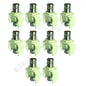 10 Leviton Almond Quickport Female BNC Video Jacks Fitting Nickel Plated 41084