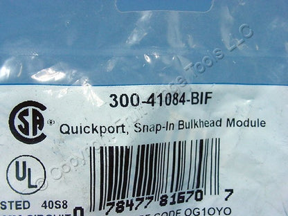 Leviton 41084 Ivory Quickport Snap-In BNC Video Connector Jacks Female 10-Pack