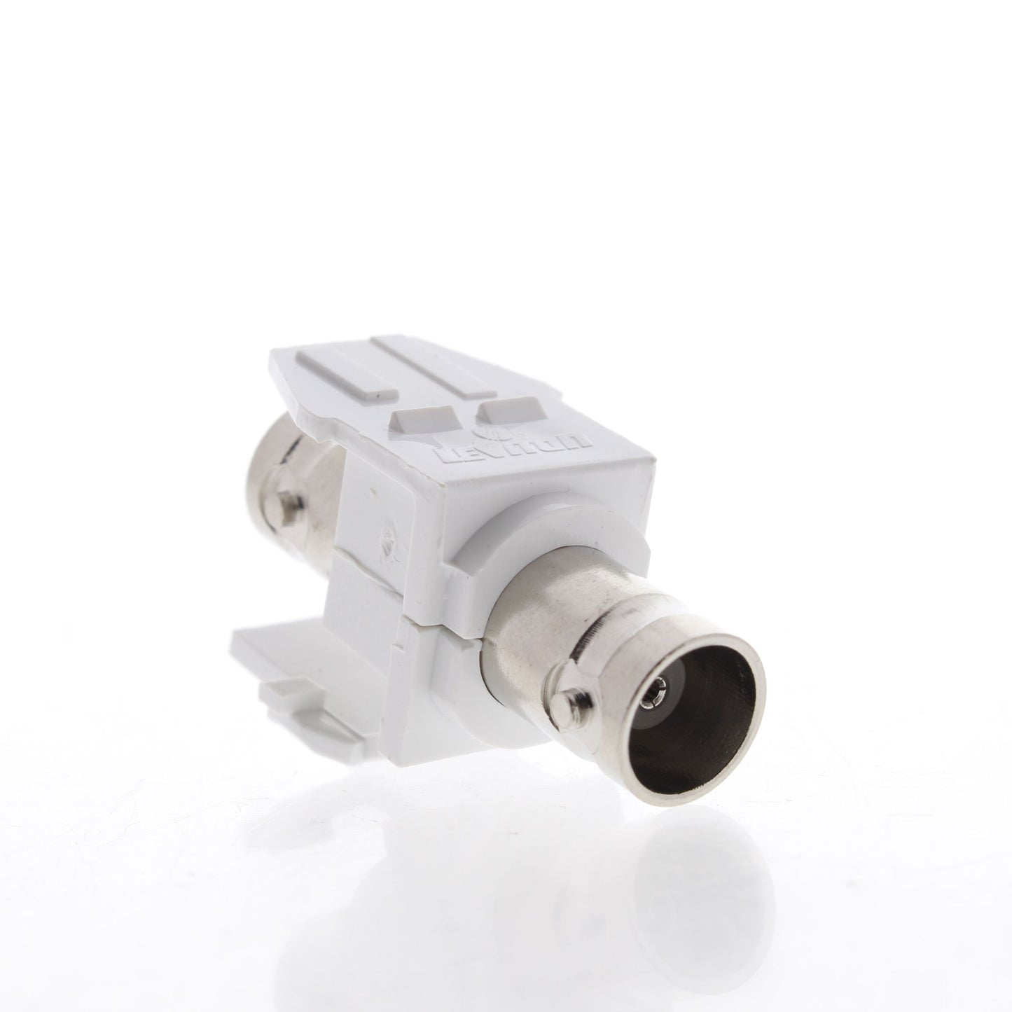 Leviton 41084-BWF White Quickport BNC Video Connector Jack Female
