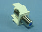 Leviton Almond Quickport F-Type Coaxial Cable Jack 75-Ohm Blue Center 41084-FAF
