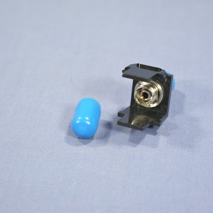 Leviton Black Quickport Simplex FC Fiber Optic Jack Snap-In SM/MM 41084-FEP