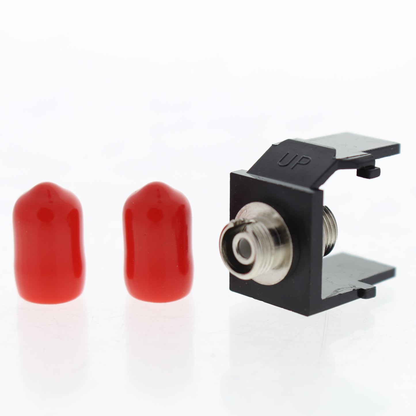Leviton 41084-FEZ Simplex FC Thread-Lock QuickPort Fiber Optic Adapter SM/MM