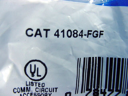 Leviton 41084-FGF Gray Quickport Snap-In Female F-Type Coaxial Cable Jack 75-Ohm